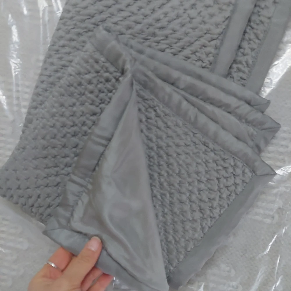 Restoration Hardware Silk Quilted/ Stitch Gray Set Of 2 Shams! (P25)